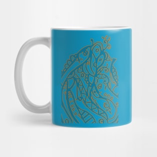 Very beautiful decorative transparent abstract lines Mug